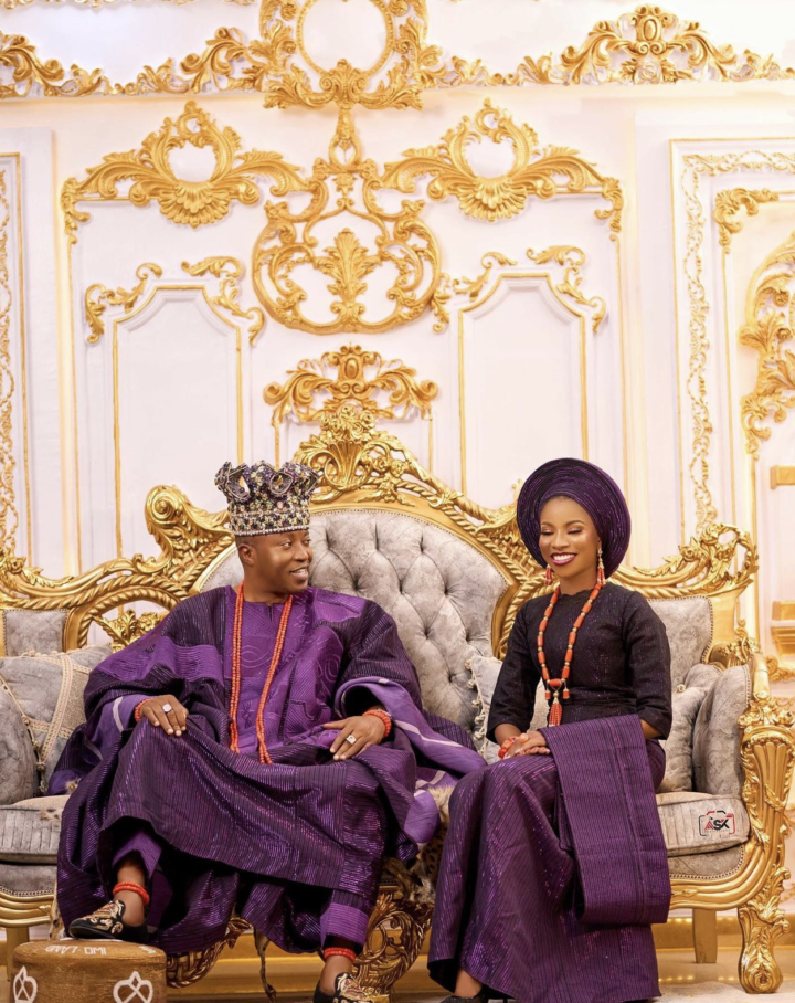 Oluwo Of Iwo Welcomes A Child With His Wife Queen Firdaus