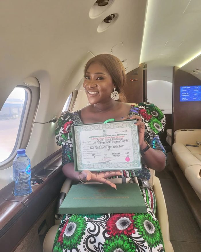 You are number one on my list of blessings” - Prince Odi Okojie Dedicates HoR Certificate Of Return To Wife Mercy Johnson