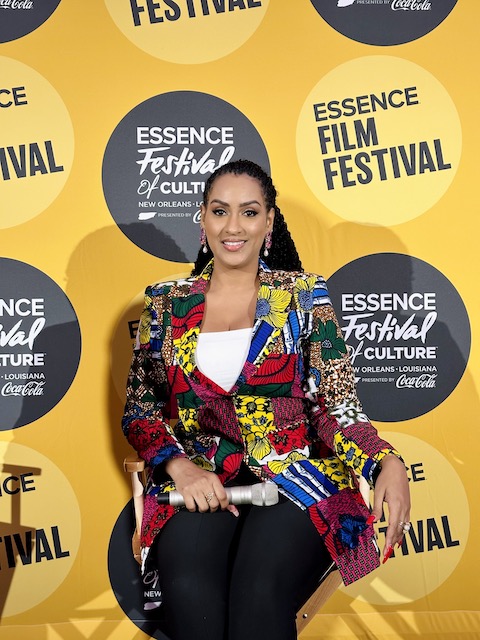 Star Power: Juliet Ibrahim Stuns as Panelist on "Clips & Conversations: Ghana's Road to Global Expansion" at Essence Festival of Culture